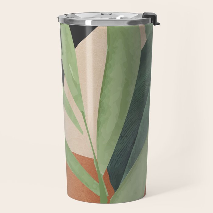 Tropical Leaves 6 Travel Mug Gallery Image 2
