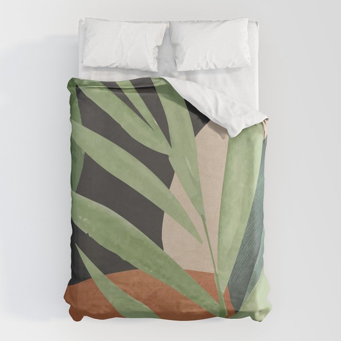 Tropical Leaves 6 Duvet Cover Gallery Image 1