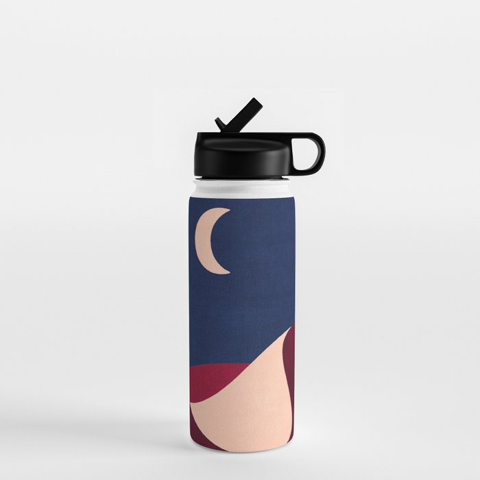 LANDSHAPES - Desert - night Water Bottle Gallery Image 1