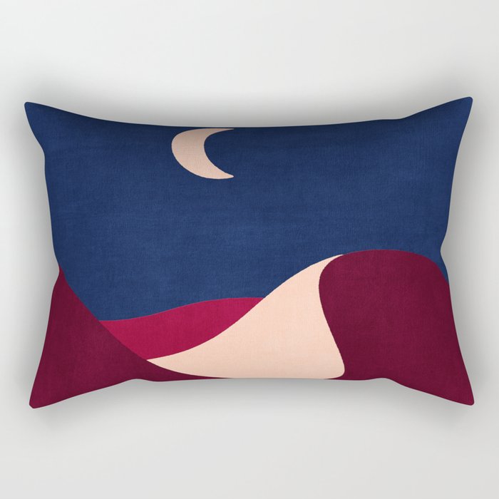 LANDSHAPES - Desert - night Rectangular Pillow Gallery Image 1