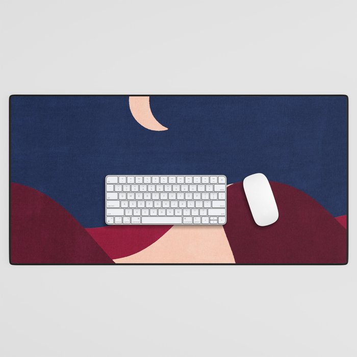 LANDSHAPES - Desert - night Desk Mat Gallery Image 1