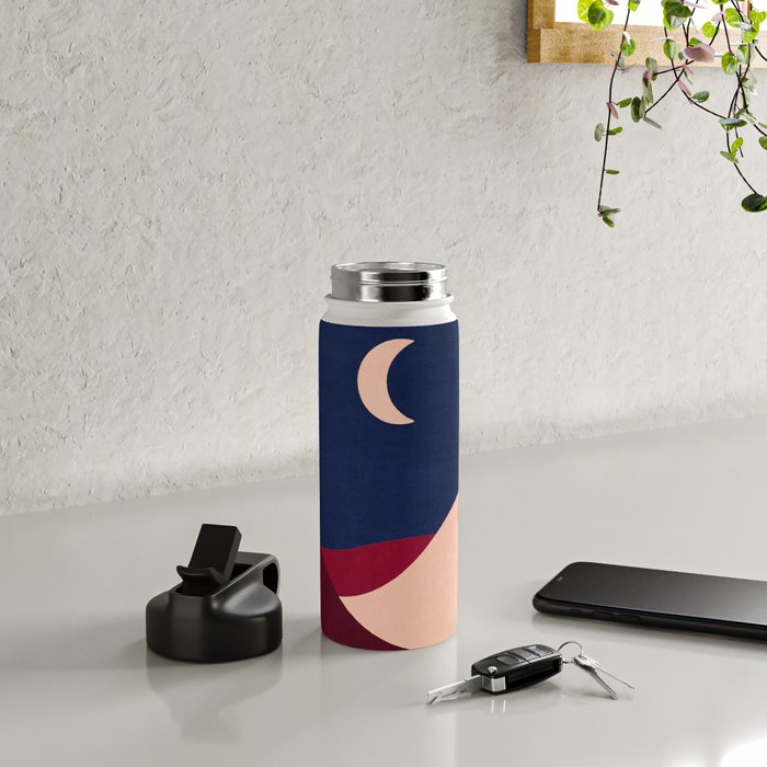LANDSHAPES - Desert - night Water Bottle Gallery Image 4