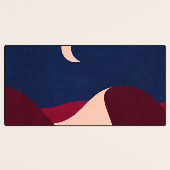 LANDSHAPES - Desert - night Desk Mat Gallery Image 3