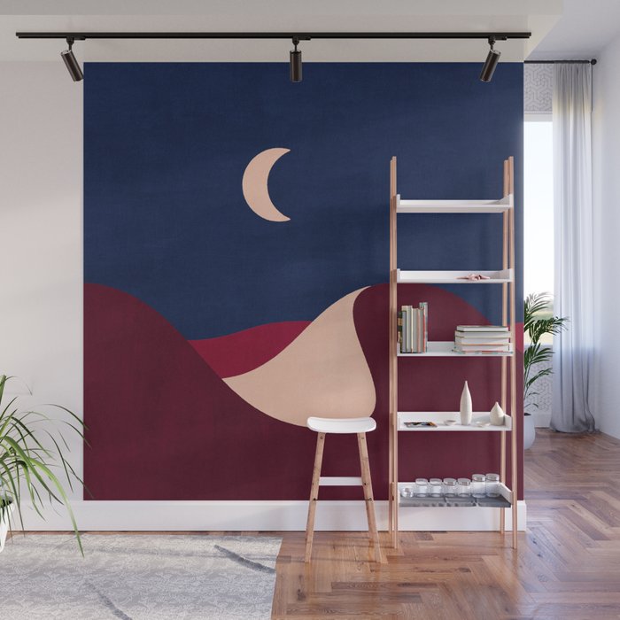LANDSHAPES - Desert - night Wall Mural Gallery Image 1