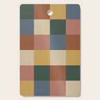 Bold Retro Checks Pattern - Large XI Cutting Board Gallery Image 1