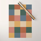 Bold Retro Checks Pattern - Large XI Wrapping Paper Gallery Image 1