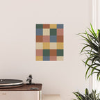 Bold Retro Checks Pattern - Large XI Poster Gallery Image 2