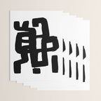 Black Signature White Background Wrapping Paper Gallery Image 3