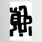 Black Signature White Background Tablecloth Gallery Image 2
