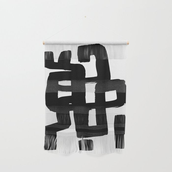 Black Signature White Background Wall Hanging Gallery Image 1