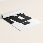 Black Signature White Background Yoga Mat Gallery Image 2