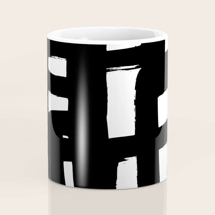 Black Signature White Background Coffee Mug Gallery Image 4