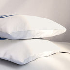 EnShape by Ejaaz Haniff 'Navy Nesting Ovals' Mid Century Modern Minimal Minimalist Watercolor Abstract Funky Fun Style Pillow Sham Gallery Image 3