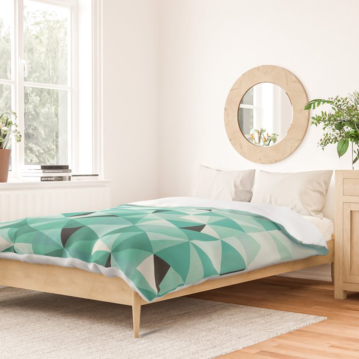 Emerald City (Blue Sky Version) Duvet Cover Gallery Image 2