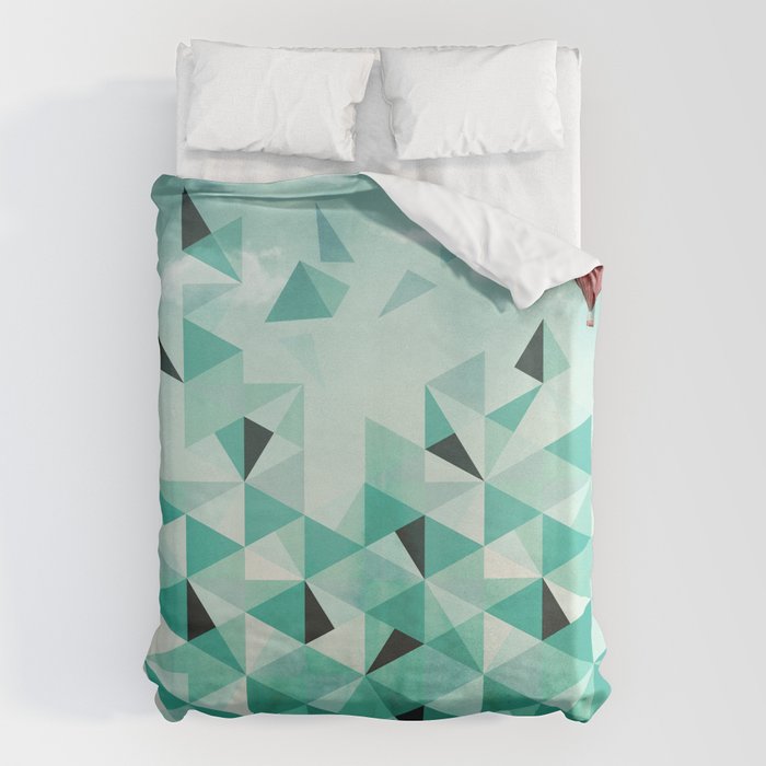 Emerald City (Blue Sky Version) Duvet Cover Gallery Image 6