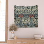 Vintage William Morris Tulip and Rose Wall Tapestry Gallery Image 2