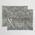 Vintage William Morris Tulip and Rose Placemat Gallery Image 1