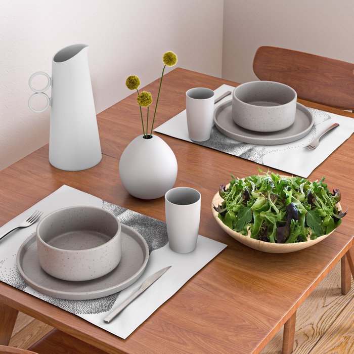 Peachy 2 NOODDOOD Placemat Gallery Image 2