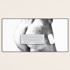 Peachy 2 NOODDOOD Desk Mat Gallery Image 1