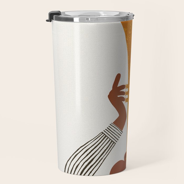 New Orleans Jazz Trumpet Player Vintage Art Travel Mug Gallery Image 3