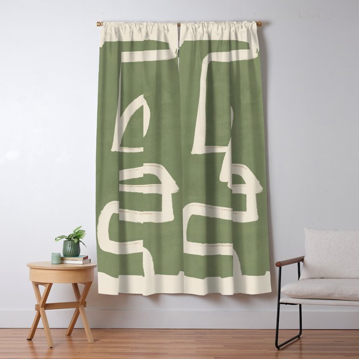 Abstract line art 77 Window Curtain Gallery Image 1