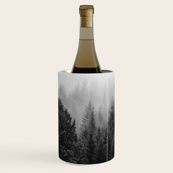 Forest, Black and White Wine Chiller Gallery Image 2