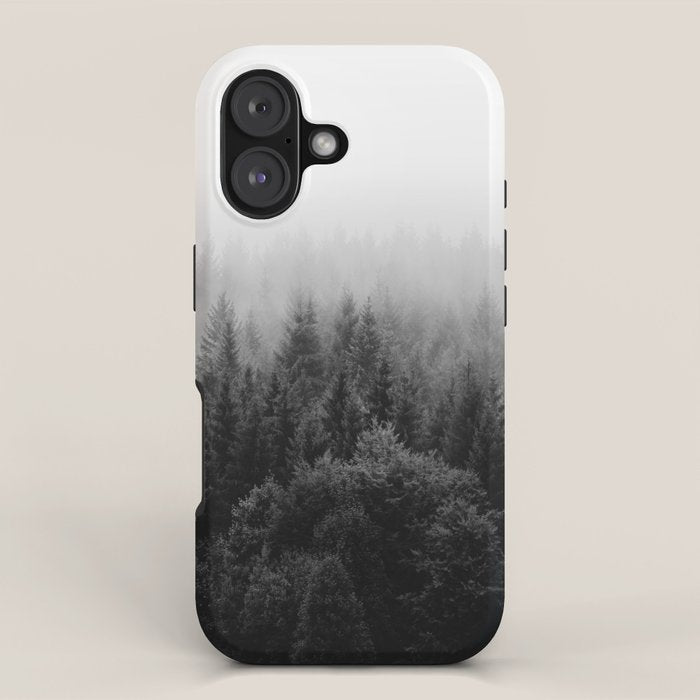 Forest, Black and White iPhone Case Gallery Image 1