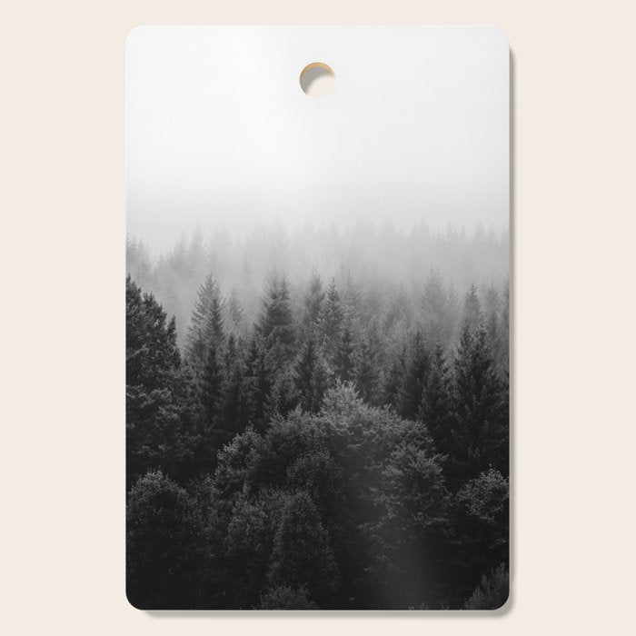 Forest, Black and White Cutting Board Gallery Image 1