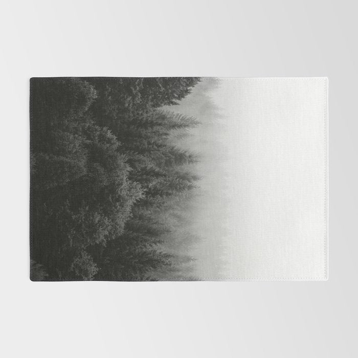 Forest, Black and White Rug Gallery Image 2