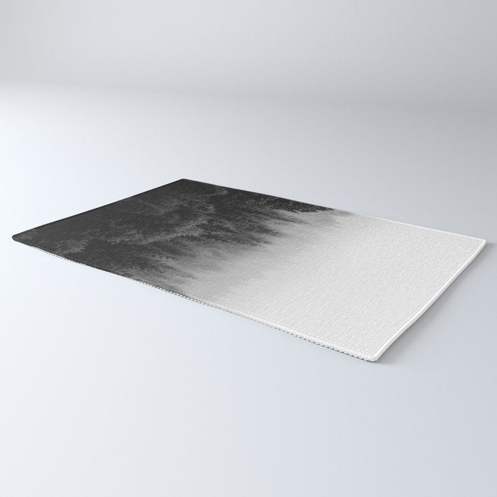 Forest, Black and White Rug Gallery Image 3