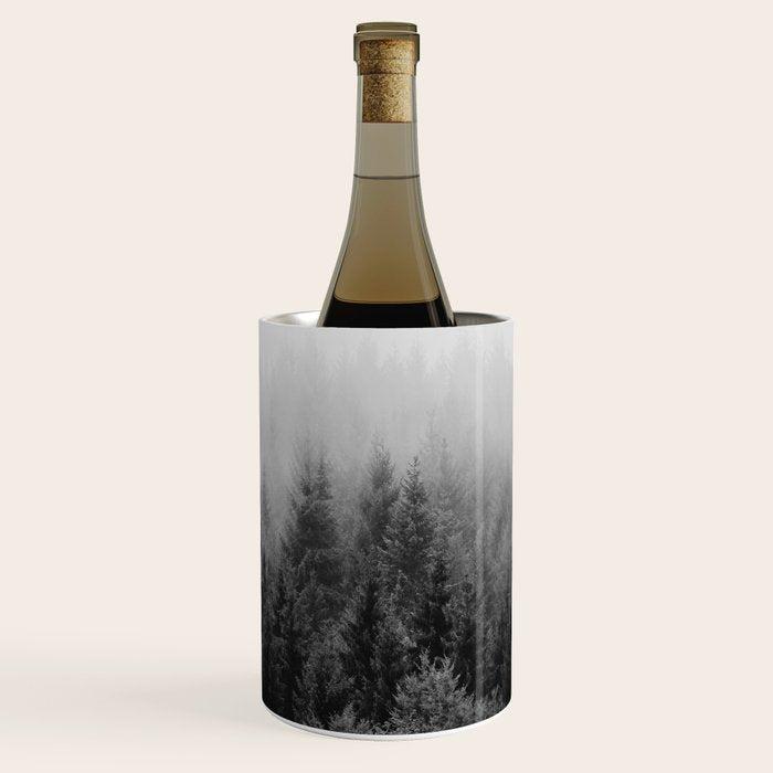 Forest, Black and White Wine Chiller Gallery Image 1