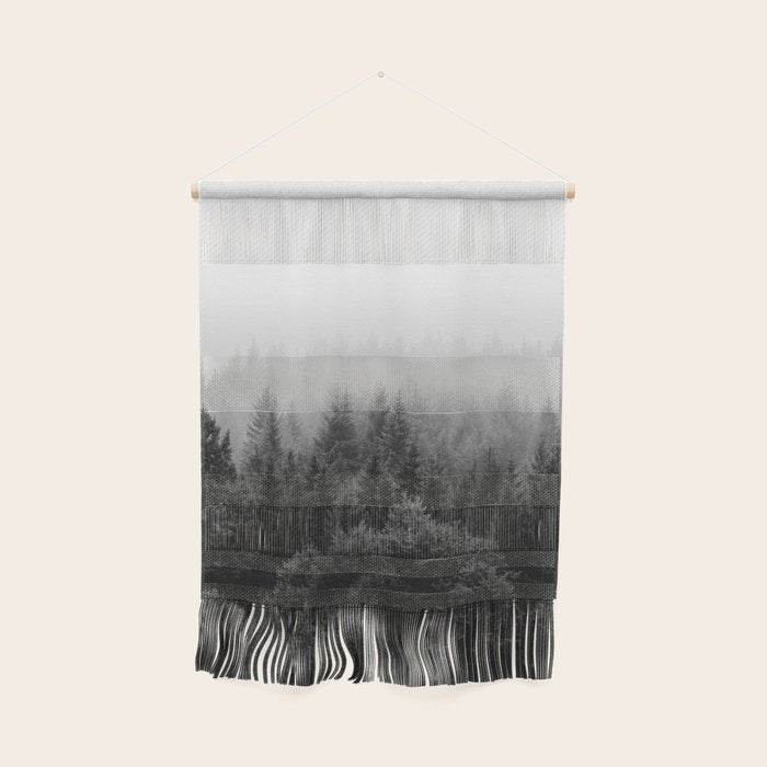 Forest, Black and White Wall Hanging Gallery Image 1