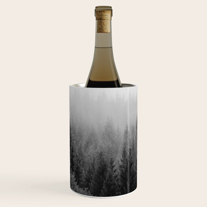 Forest, Black and White Wine Chiller Gallery Image 3