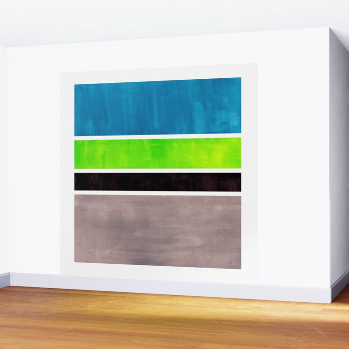Lime Turquoise Coldfield Wall Mural Gallery Image 2