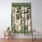 Minimal Face Impression 1 Window Curtain Gallery Image 5