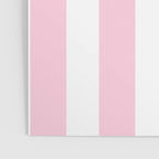 Pink & White Vertical Stripes Poster Gallery Image 3