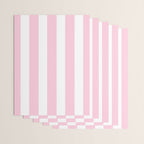 Pink & White Vertical Stripes Wrapping Paper Gallery Image 3