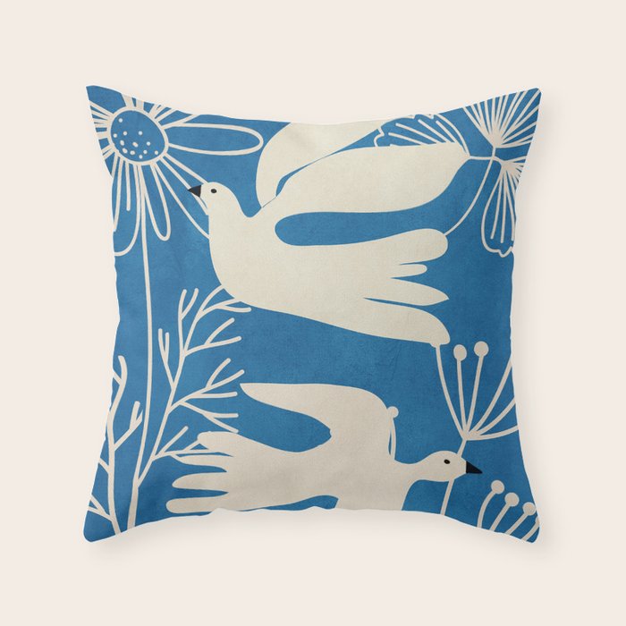 Abstract Flight 30 Throw Pillow Gallery Image 1
