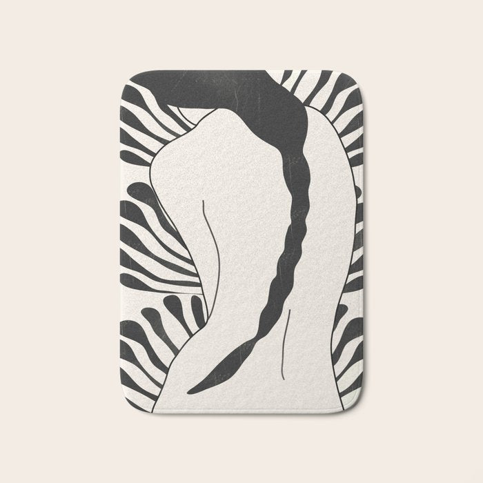 Abstract Art Nude Woman Bath Mat Gallery Image 1