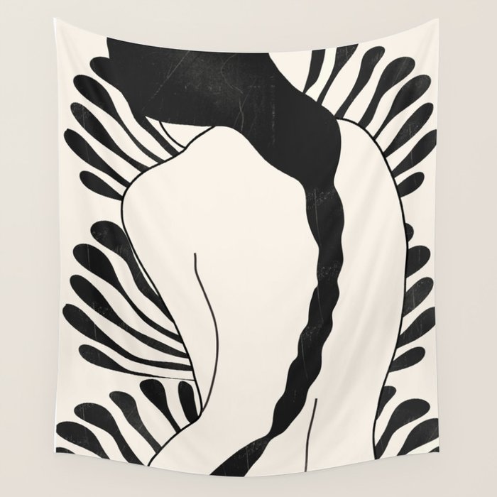 Abstract Art Nude Woman Wall Tapestry Gallery Image 4