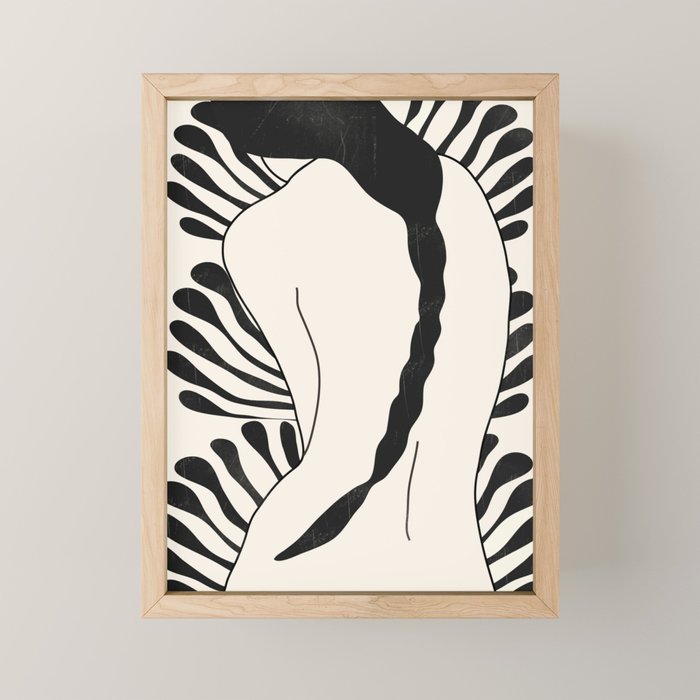 Abstract Art Nude Woman Mini Art Print Gallery Image 1