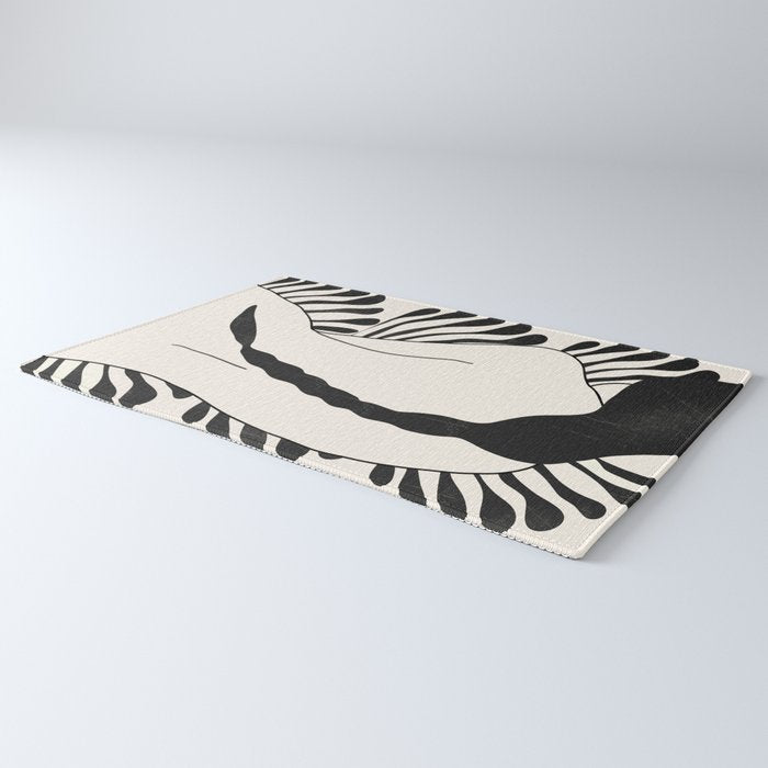 Abstract Art Nude Woman Rug Gallery Image 3