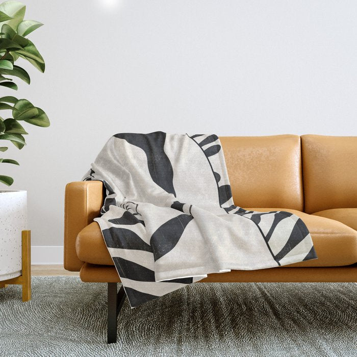 Abstract Art Nude Woman Throw Blanket Gallery Image 1