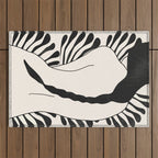 Abstract Art Nude Woman Outdoor Rug Gallery Image 1