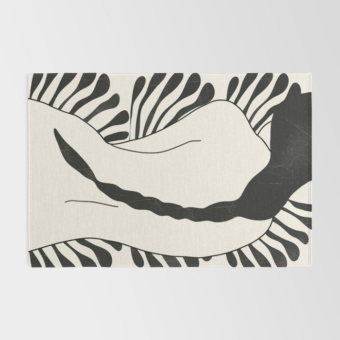 Abstract Art Nude Woman Rug Gallery Image 2