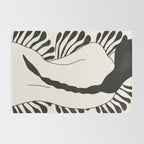 Abstract Art Nude Woman Rug Gallery Image 2