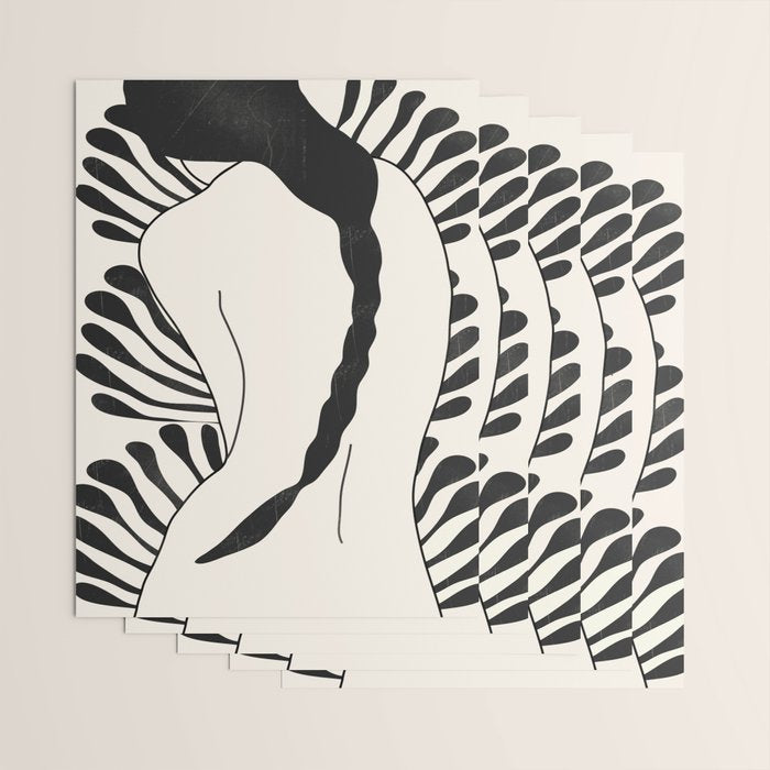 Abstract Art Nude Woman Wrapping Paper Gallery Image 3