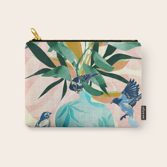Vintage Vase Abstract Carry All Pouch Gallery Image 1