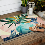 Vintage Vase Abstract Outdoor Rug Gallery Image 2