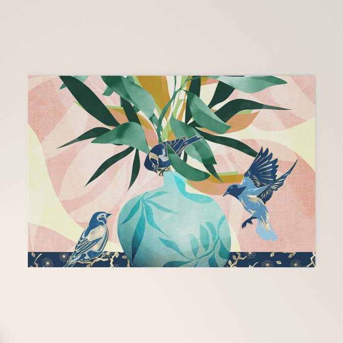 Vintage Vase Abstract Welcome Mat Gallery Image 1